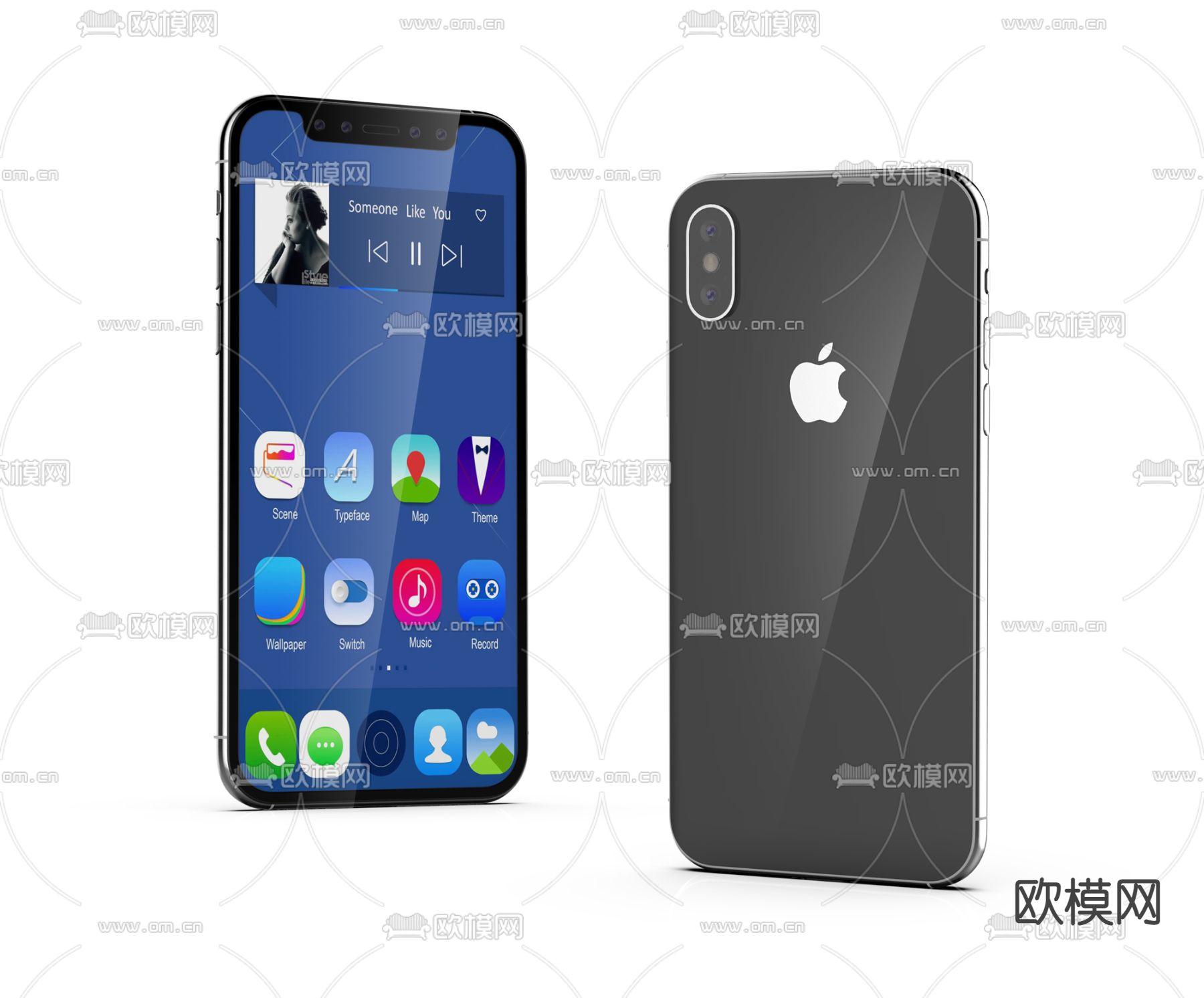 苹果手机3d模型下载