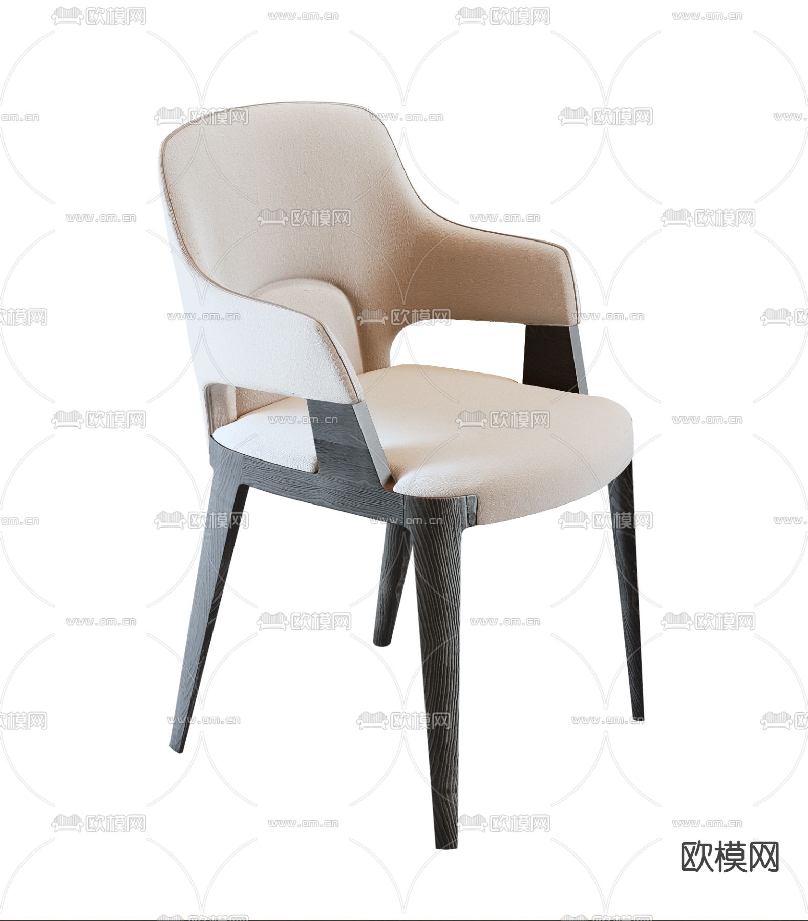 BAXTER 布艺单椅3d模型下载