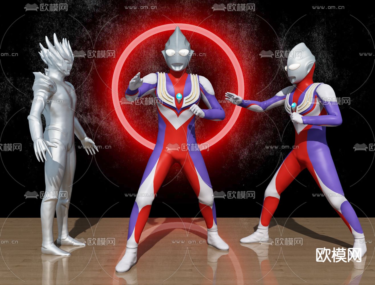 现代迪迦奥特曼赛迦手办3d模型下载