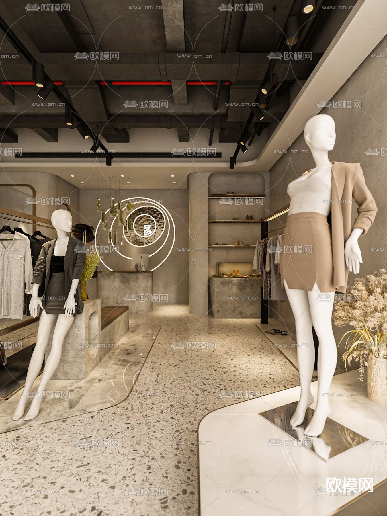 战后服装店3d模型下载（渲染图5）