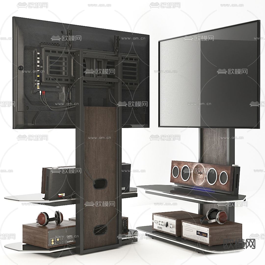 移动电视机支架3d模型