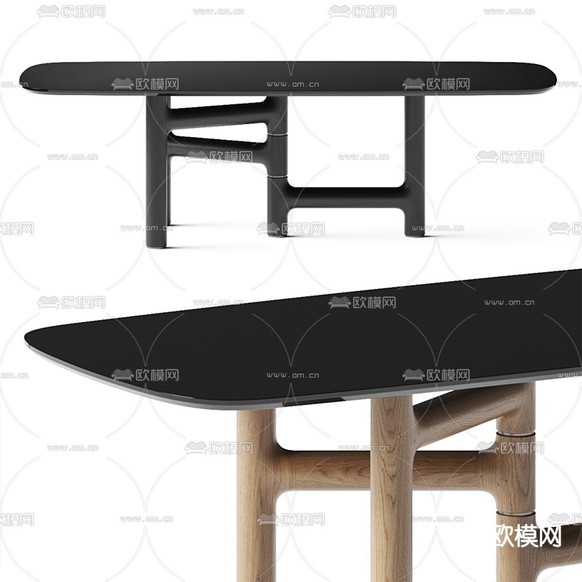 Bonaldo 北欧餐桌3d模型下载(渲染图1)