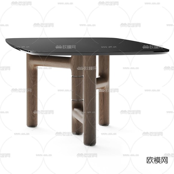 Bonaldo 北欧餐桌3d模型下载(渲染图2)