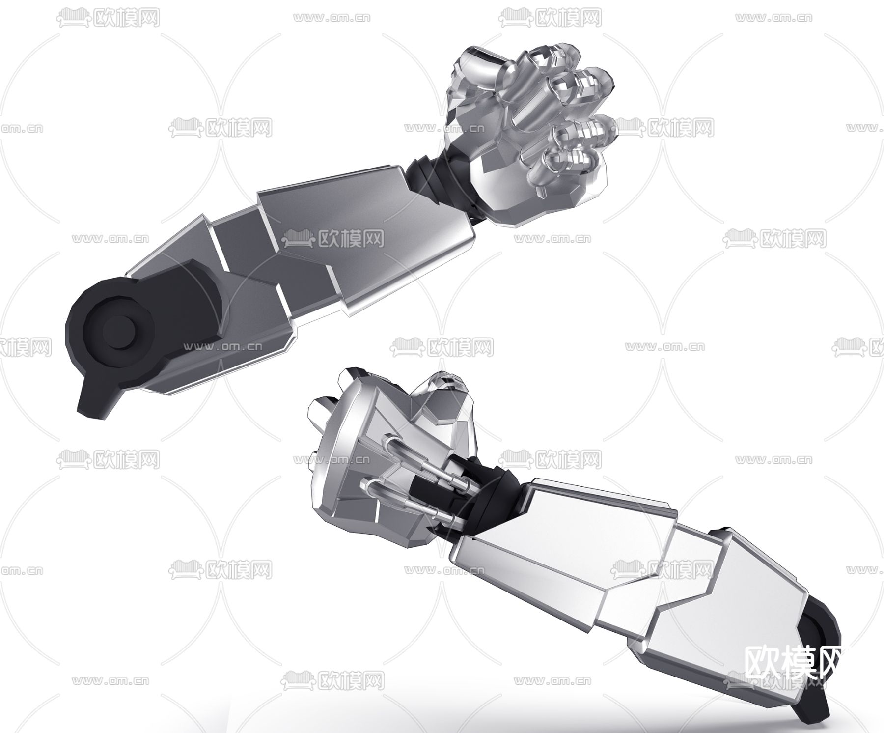 现代机械手臂3d模型下载