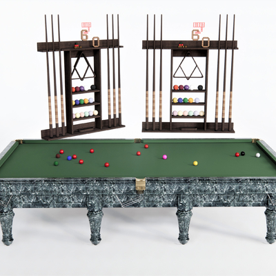  现代台球桌su模型 