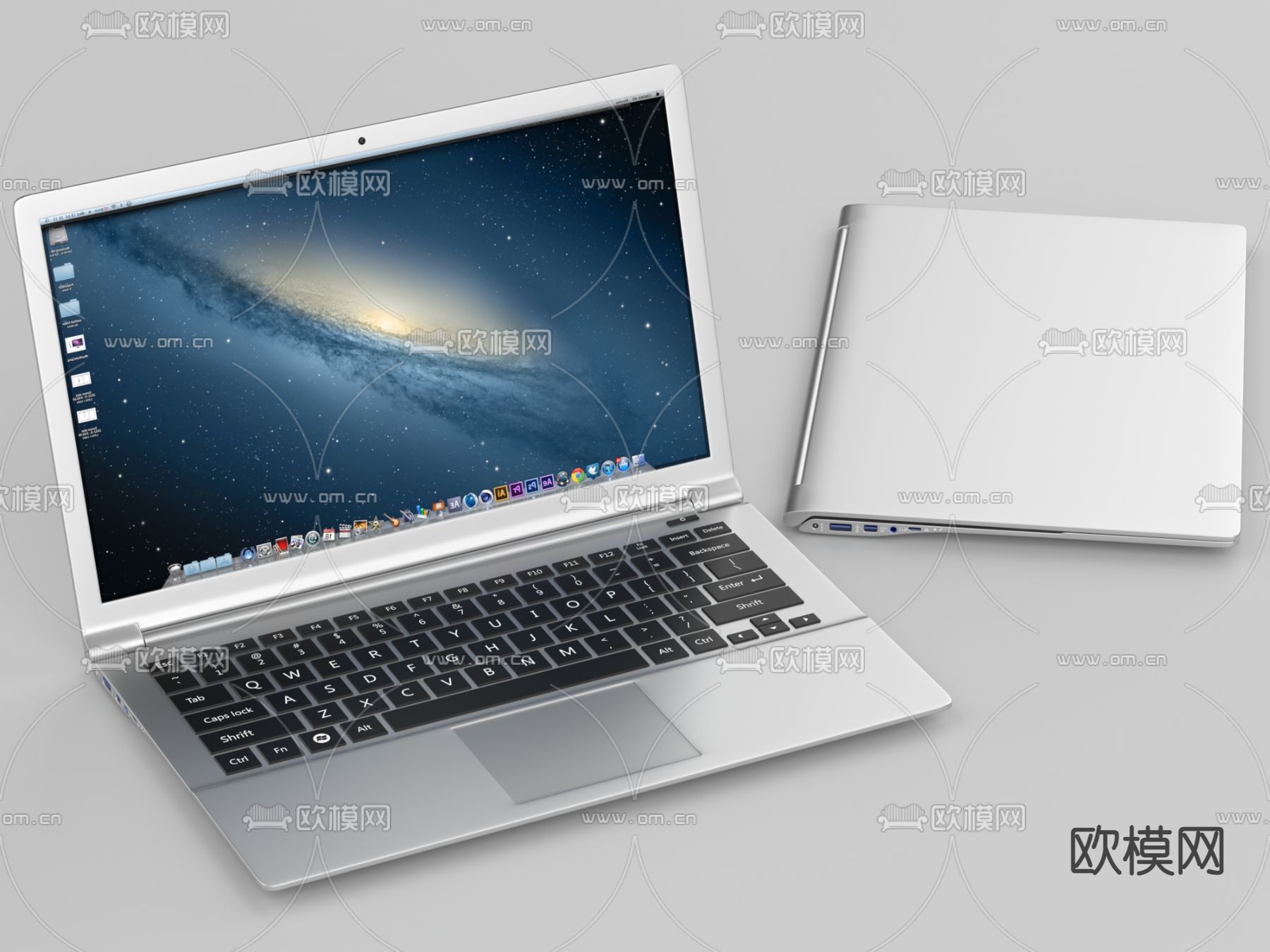 笔记本电脑3d模型下载（渲染图1）