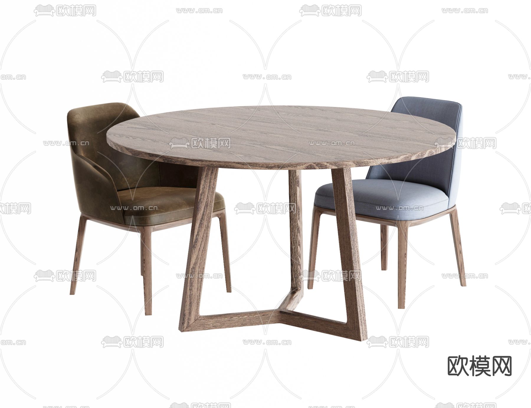 现代休闲桌椅3d模型下载