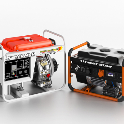  现代发电机su模型 