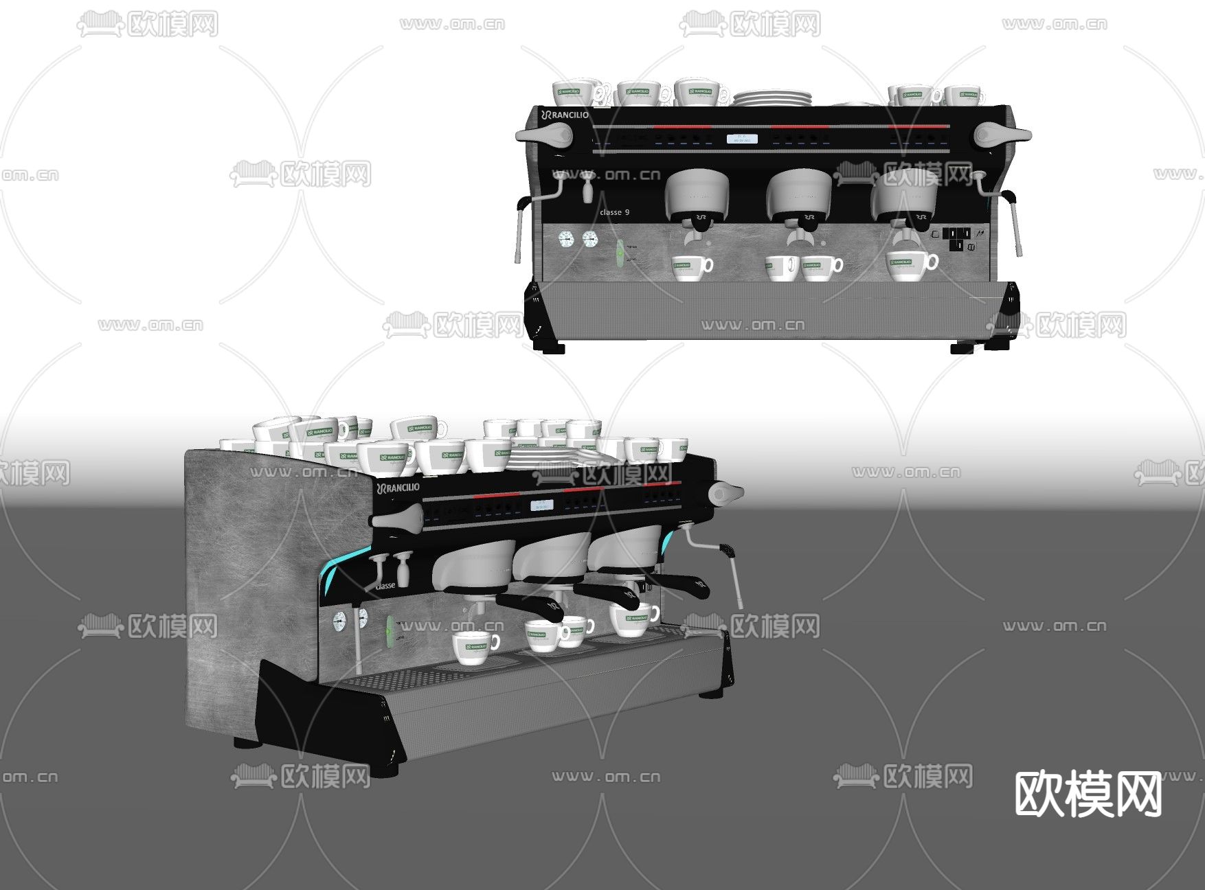 咖啡机su模型下载（渲染图2）