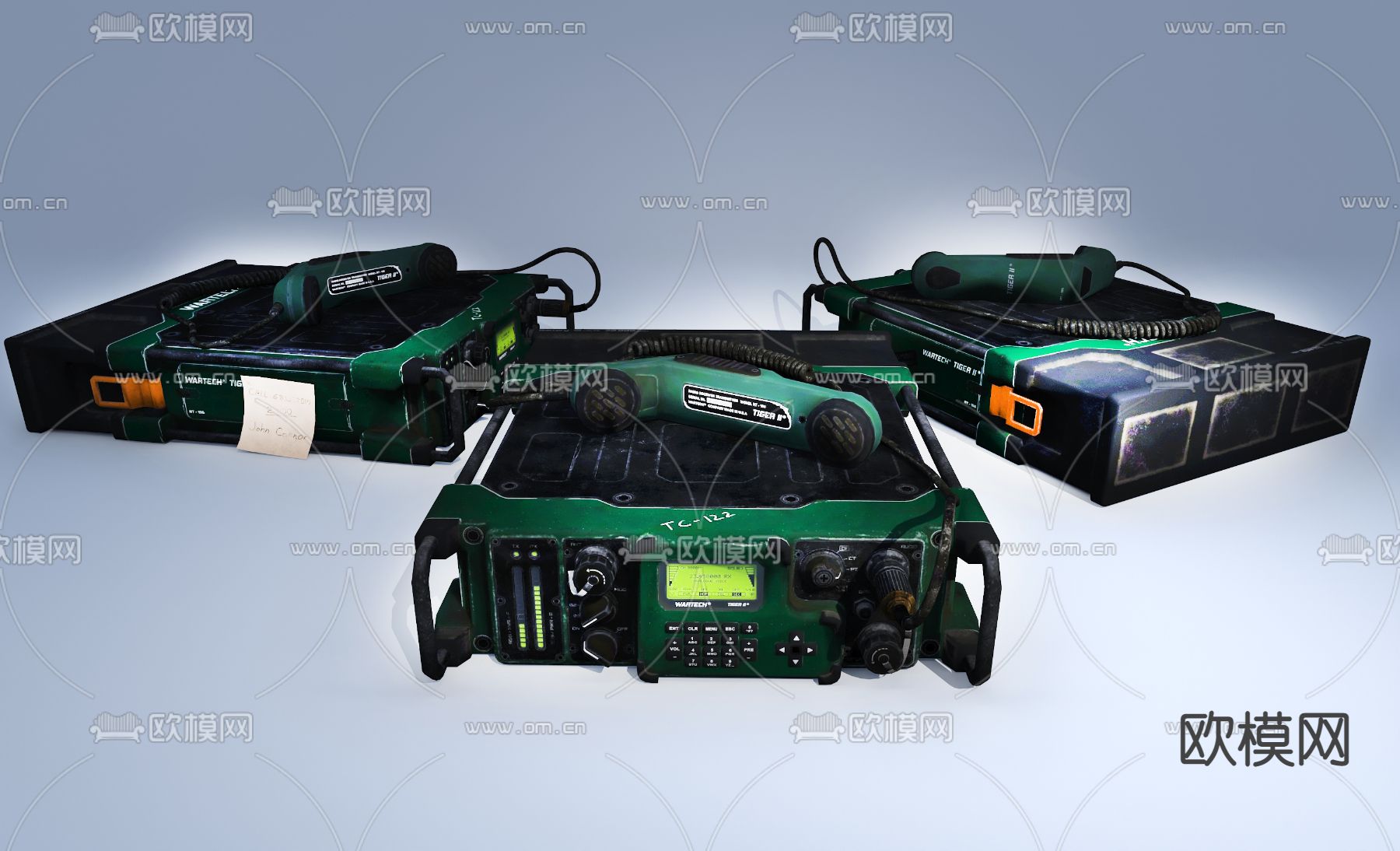 工业风收音机免费3d模型下载