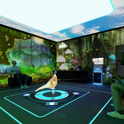  现代VR展厅体验馆su模型 