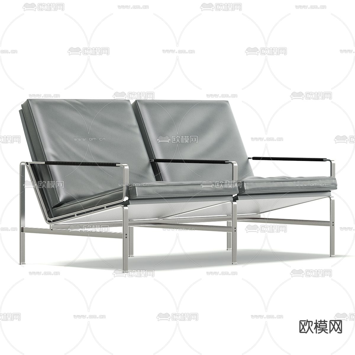 现代办公沙发su模型下载（渲染图1）