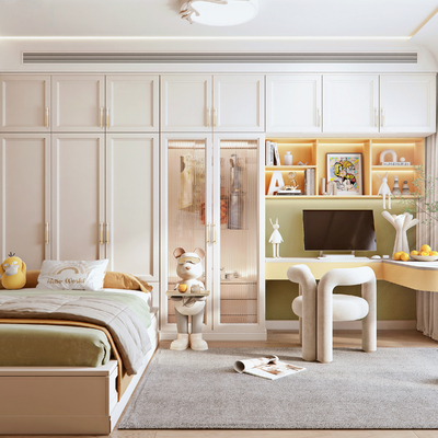  北欧榻榻米儿童房su模型 