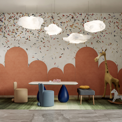  现代儿童娱乐活动区su模型 