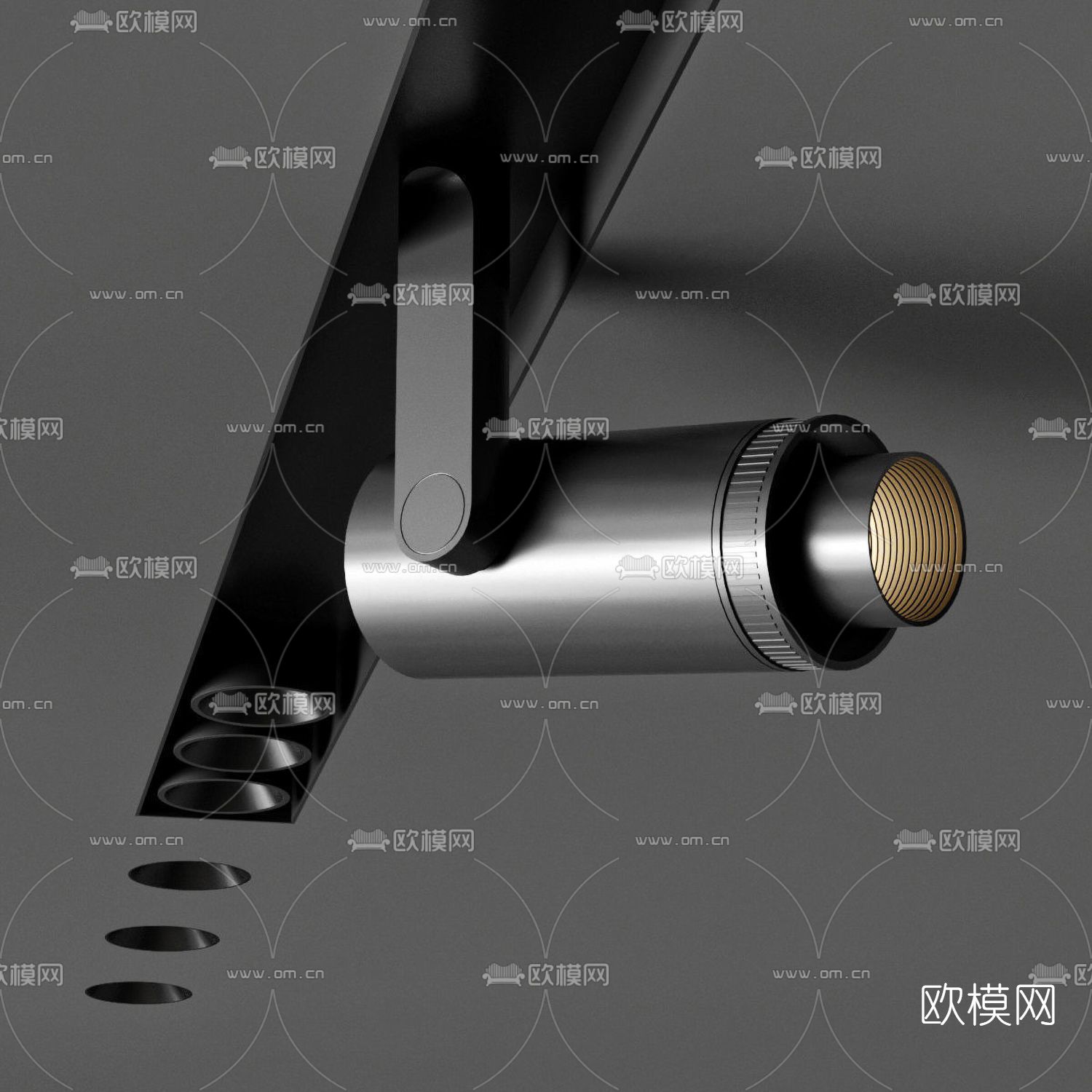 现代筒灯射灯3d模型下载