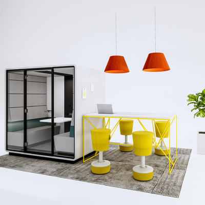  现代办公胶囊休息室su模型 