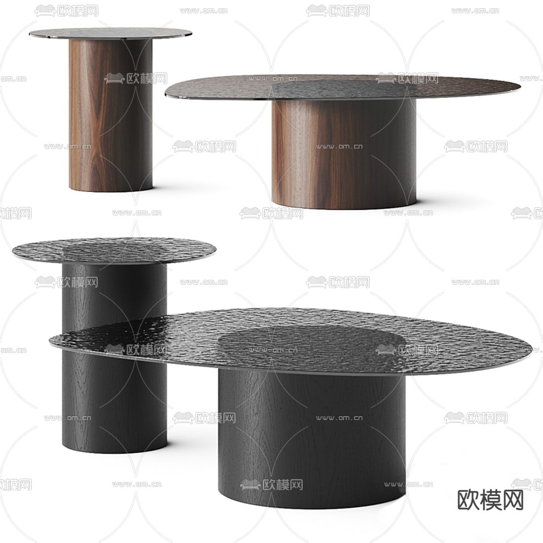 Calligaris 现代子母茶几3d模型下载