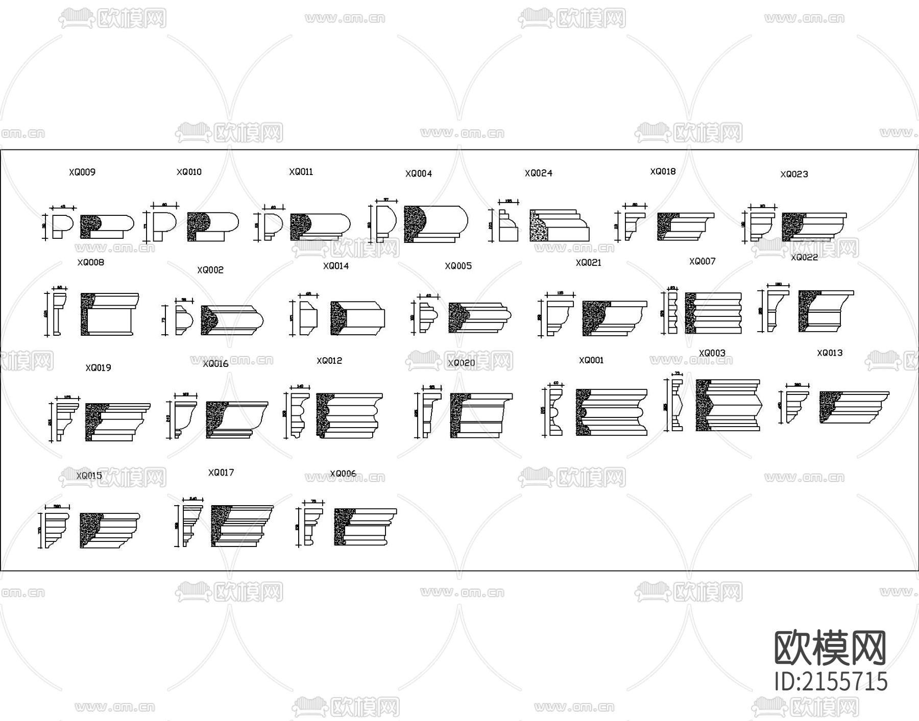 精品推荐平立面cad图库下载（渲染图5）