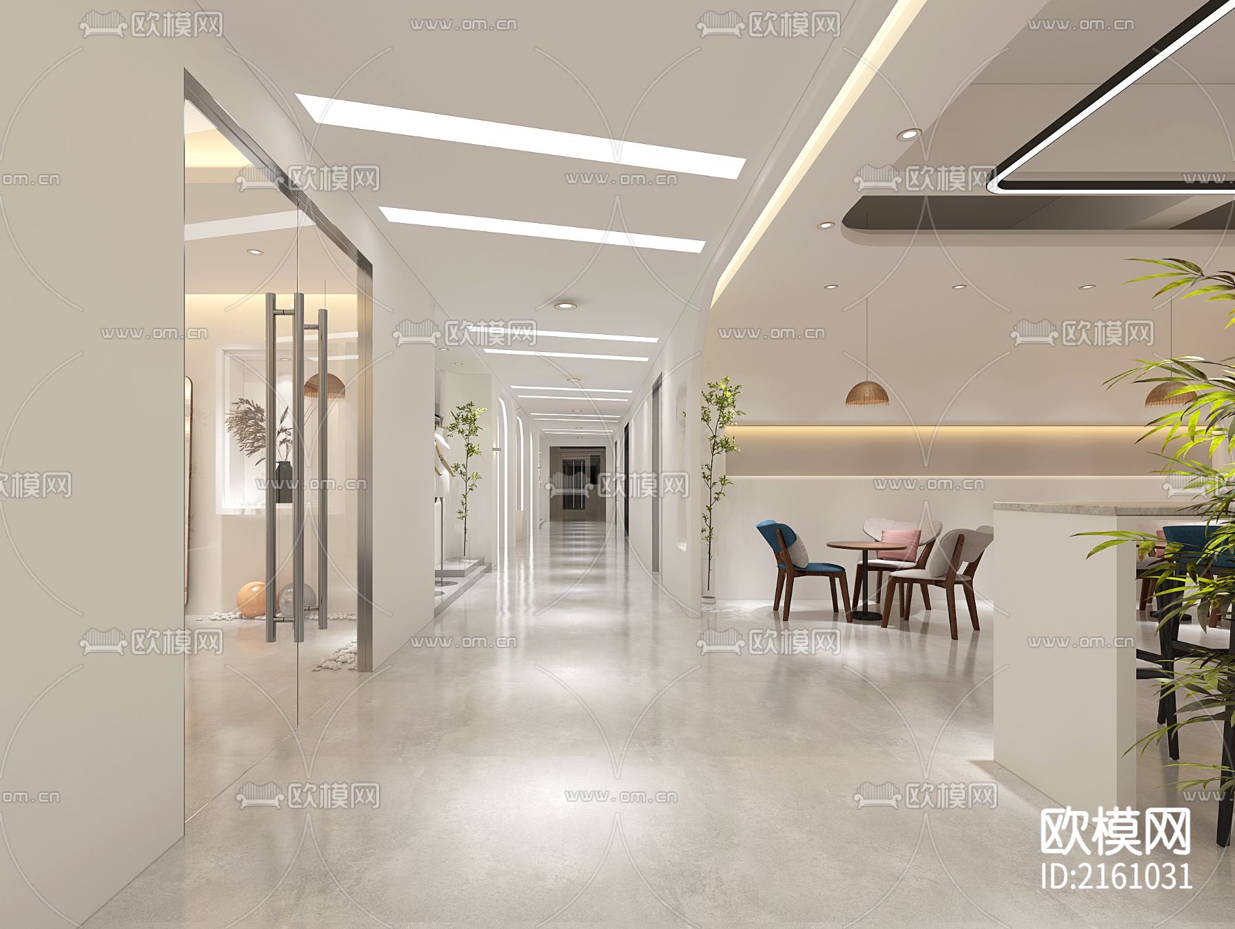 休闲区+网红卫生间CAD施工图下载（渲染图2）