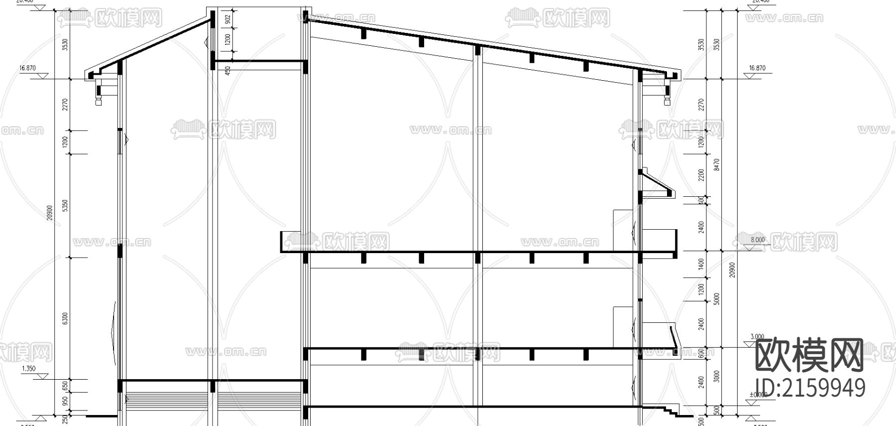 黎明变电所弱电cad施工图下载（渲染图4）