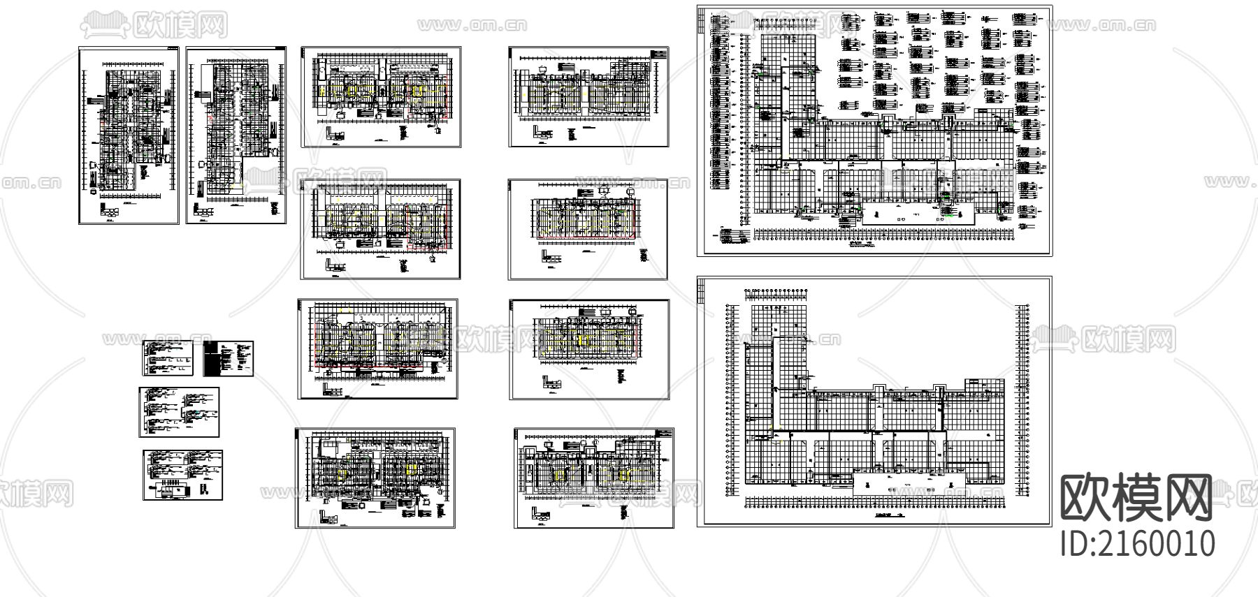 某17万平大型商场消防cad施工图下载（渲染图2）