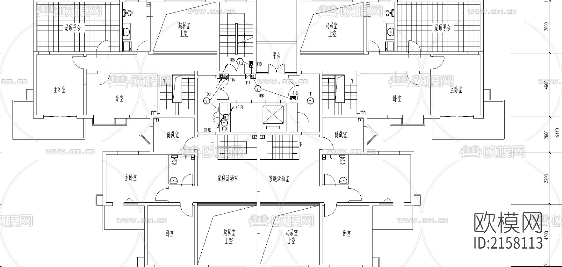 公司消防图纸下载（渲染图3）