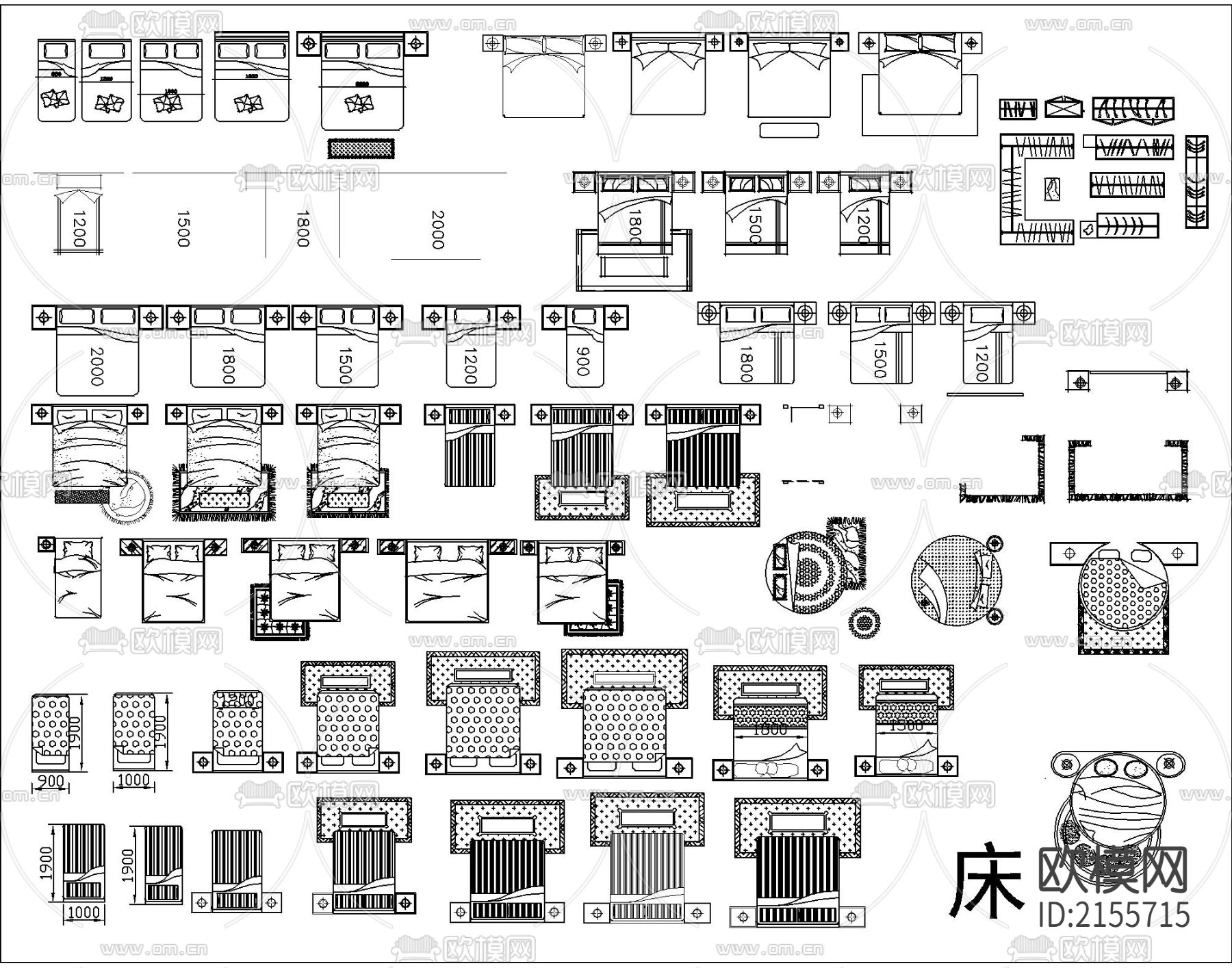 精品推荐平立面cad图库下载（渲染图1）