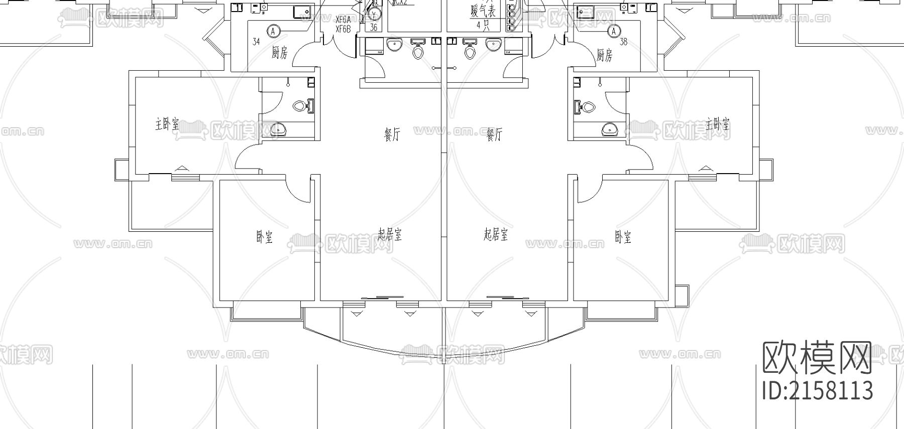 公司消防图纸下载（渲染图4）