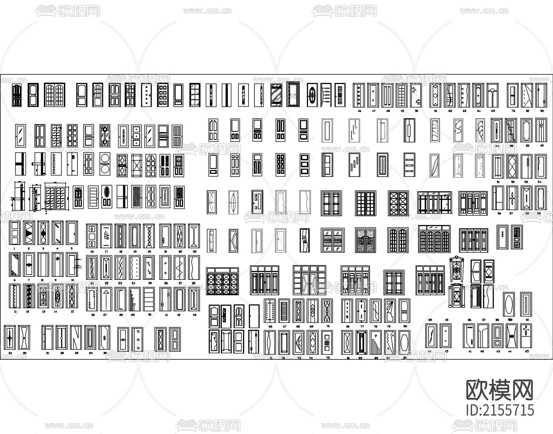 精品推荐平立面cad图库下载（渲染图4）