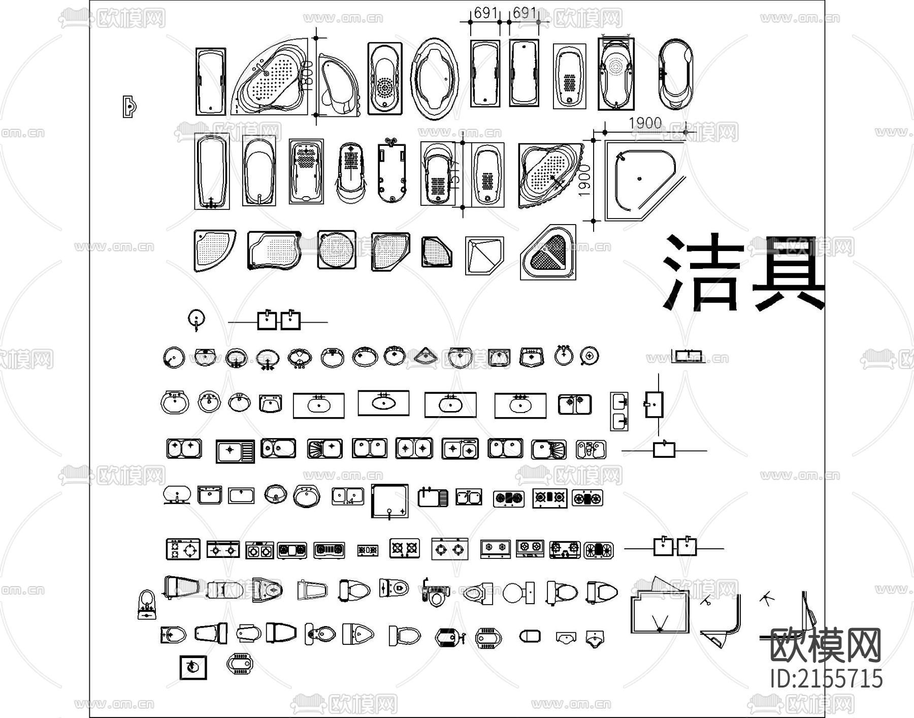精品推荐平立面cad图库下载（渲染图6）