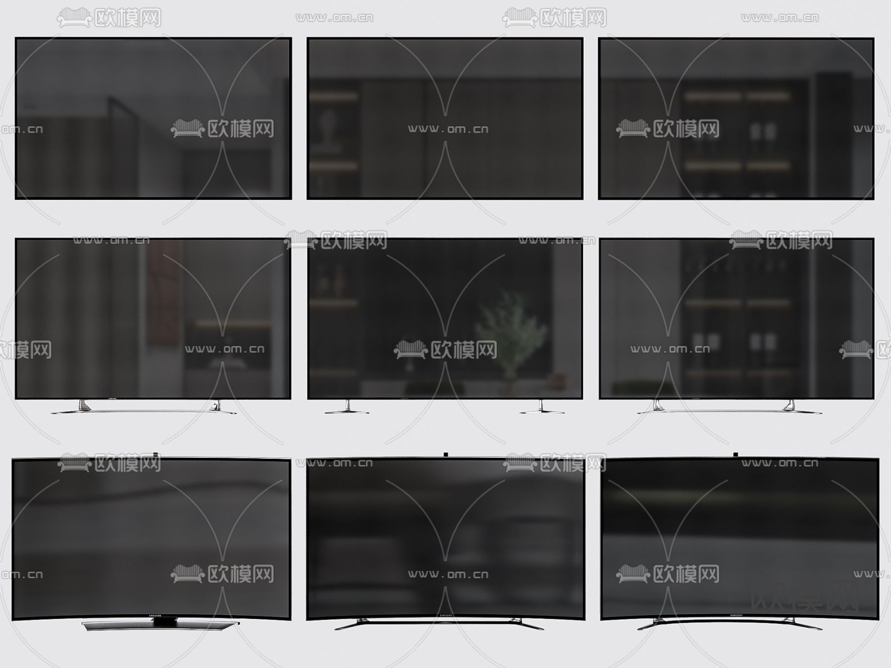 电视机3d模型下载