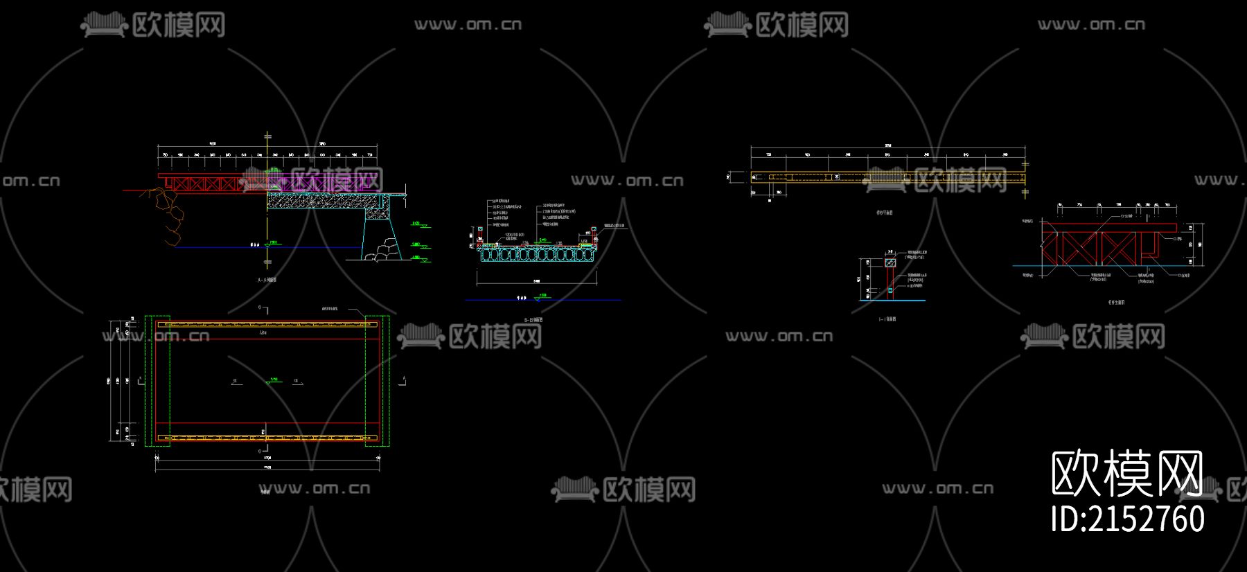 园桥节点大样图下载（渲染图2）