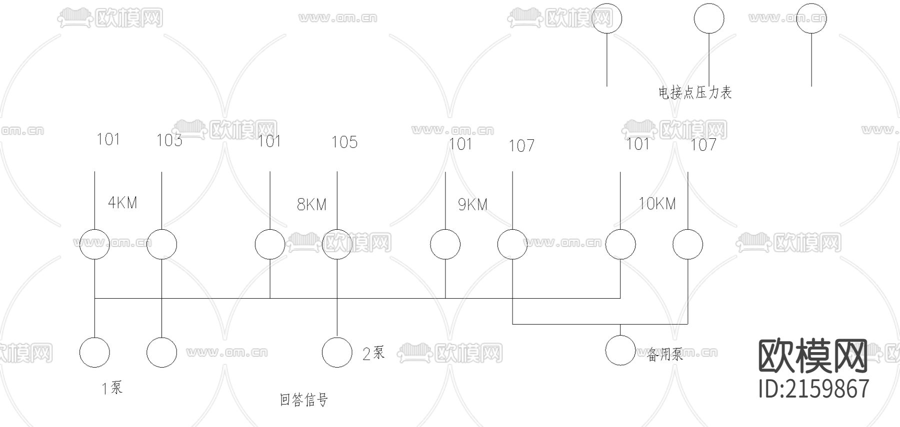 莱阳中行消防泵原理图节点大样下载（渲染图2）