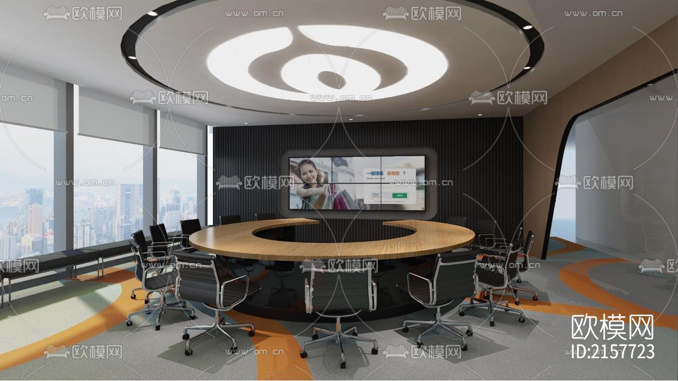 公司cad平面图下载（渲染图4）