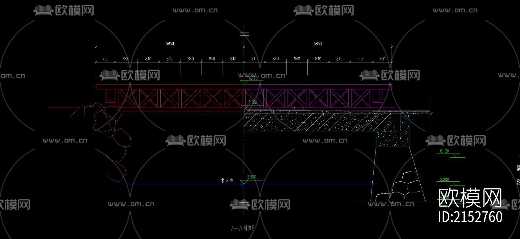 园桥节点大样图下载（渲染图1）