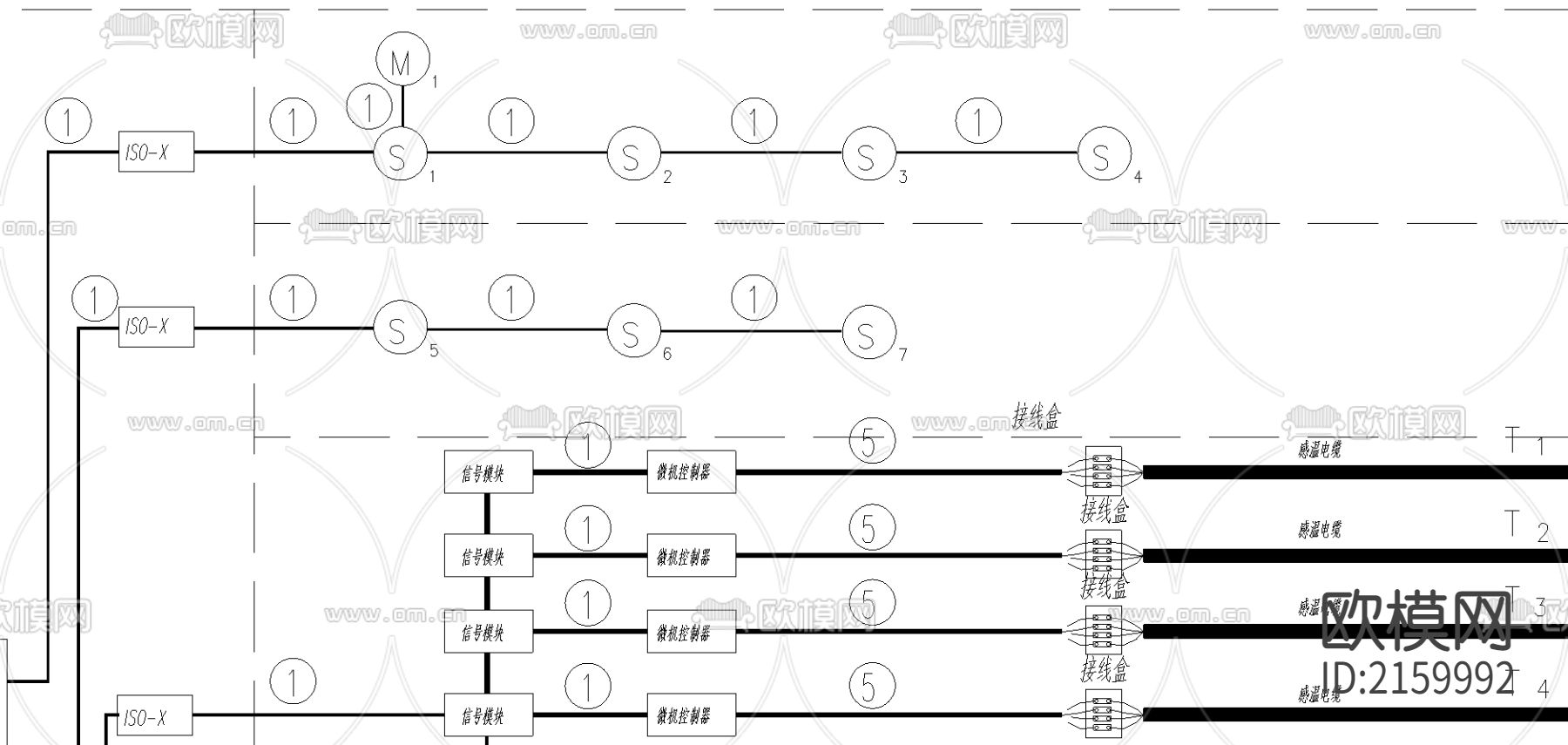 炼油装置火灾报警系统图节点大样下载（渲染图2）