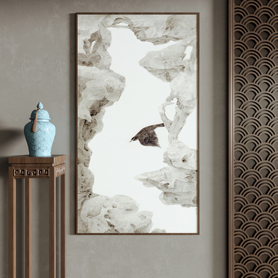 新中式装饰画挂画su模型