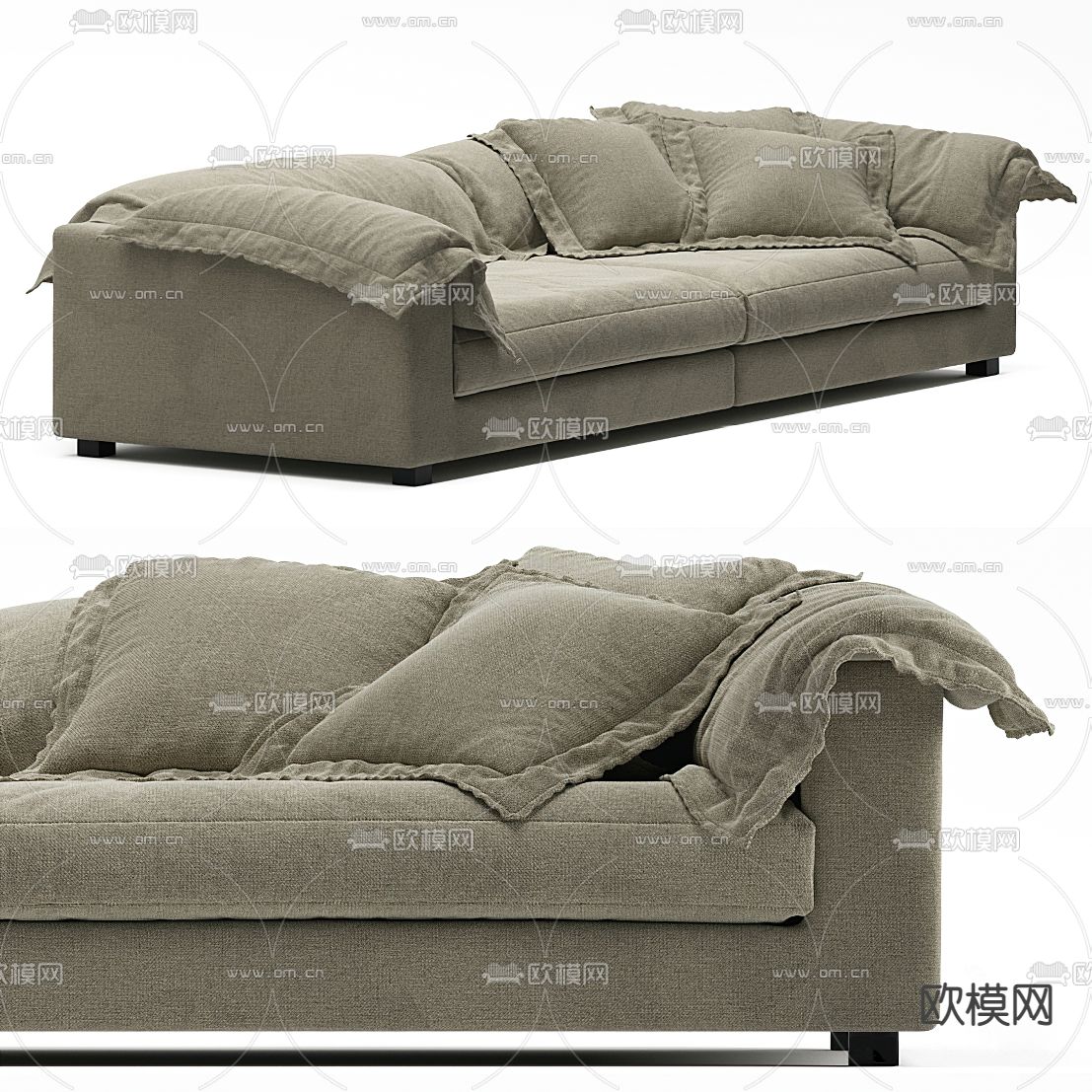 Moroso 双人沙发3d模型下载（渲染图2）