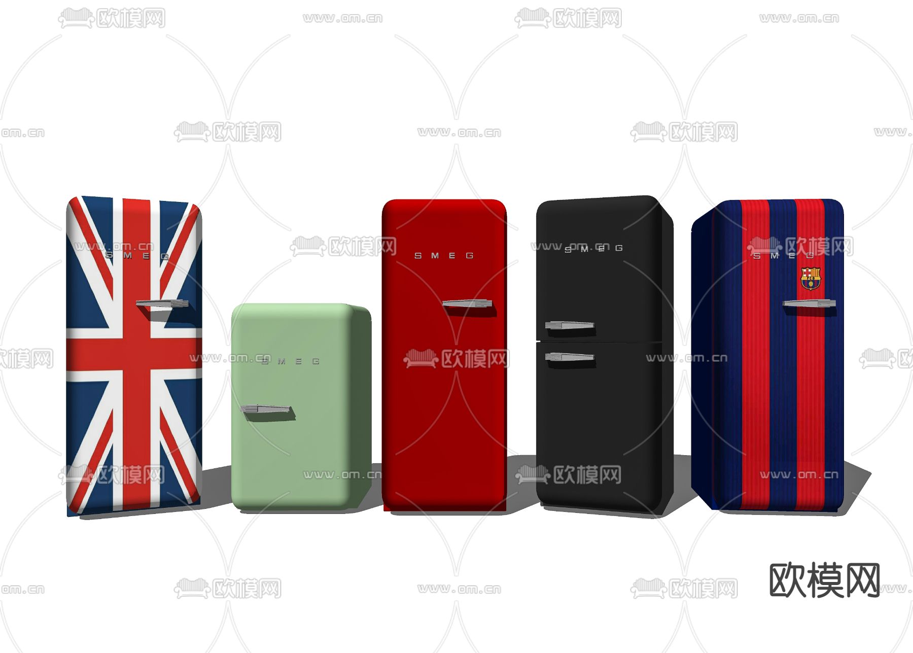 冰箱su模型下载（渲染图2）