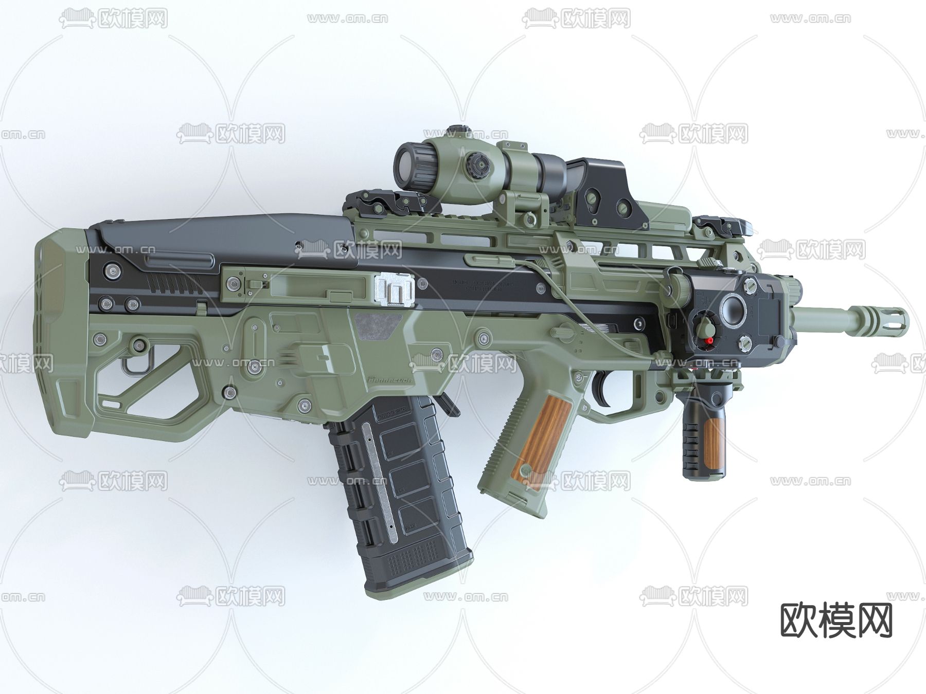现代机枪冲锋枪3d模型下载