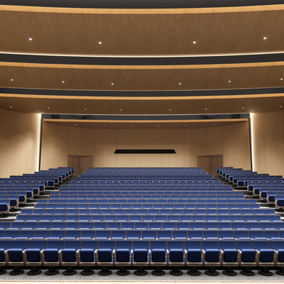  现代阶梯会议室报告厅su模型 