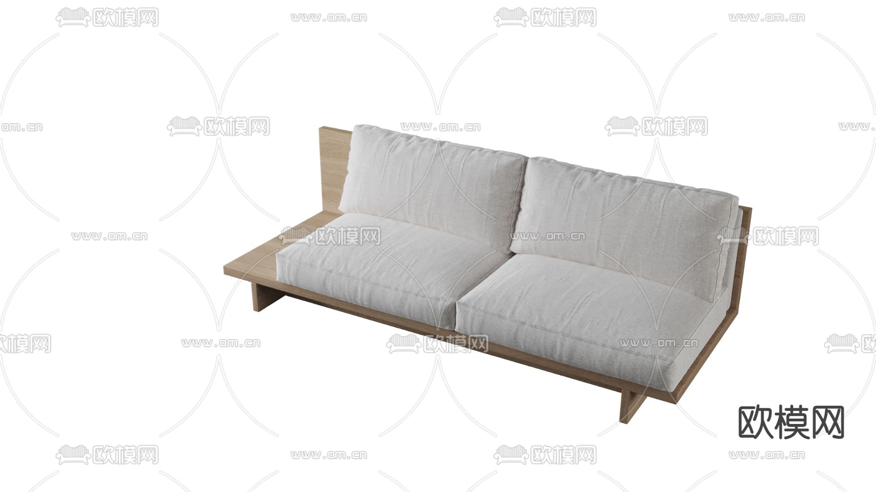 现代户外沙发3d模型下载（渲染图2）