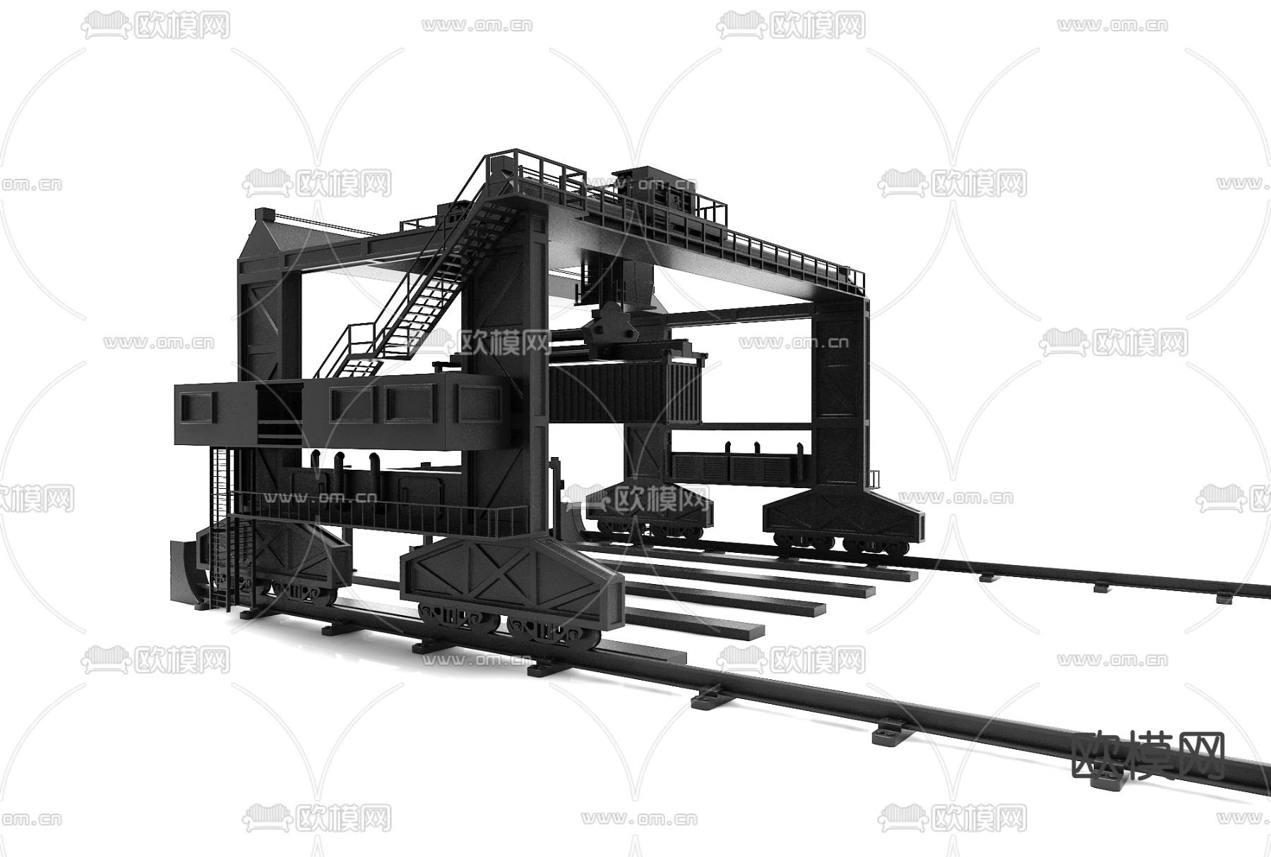 现代金属工业设备3d模型下载