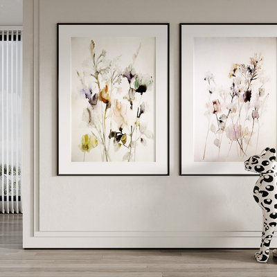 现代装饰画挂画su模型