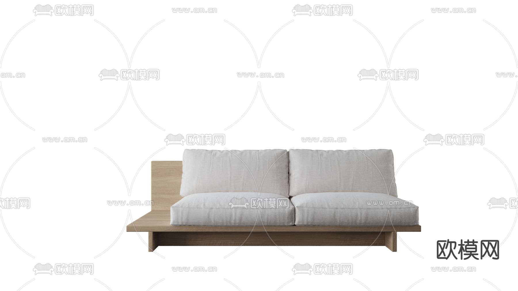 现代户外沙发3d模型下载（渲染图1）