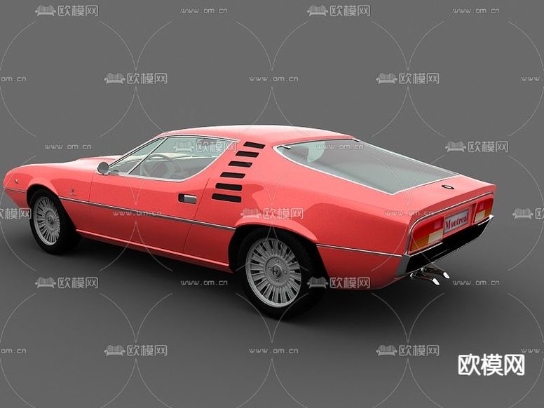现代阿尔法罗密欧蒙特利尔跑车3d模型下载(渲染图2)