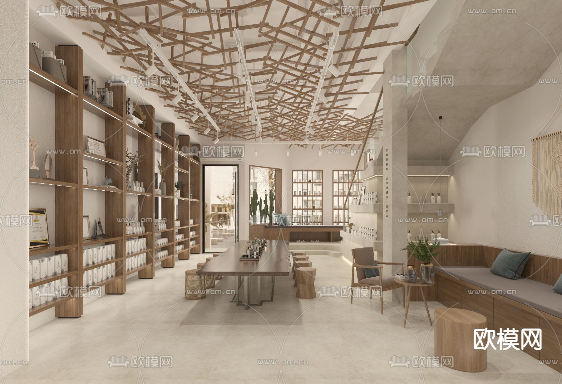 侘寂美容院3d模型