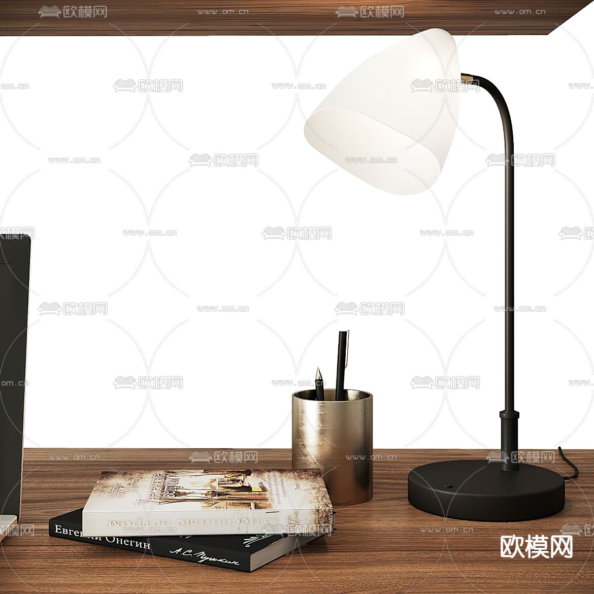 现代简约金属台灯3d模型下载