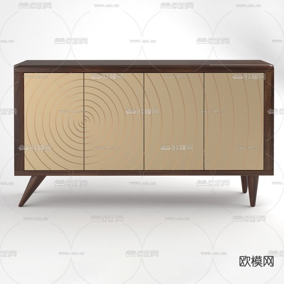 现代玄关边柜3d模型下载