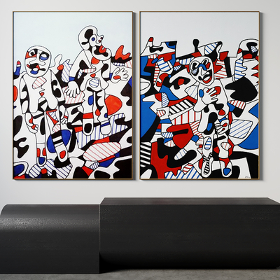 现代抽象装饰画su模型